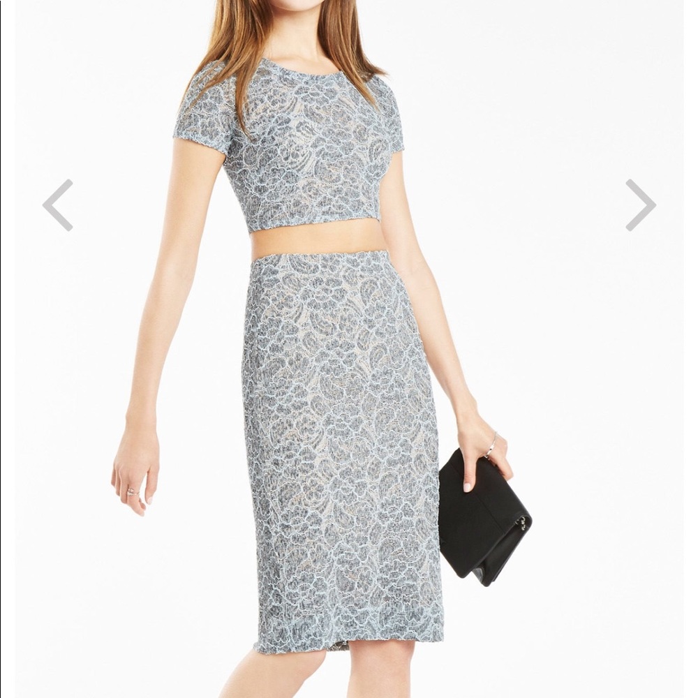 Bridette Lace Floral Two Piece Dress